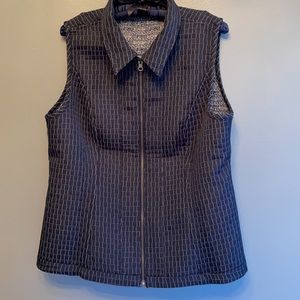 Christopher & Banks patterned quilted vest